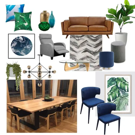 Living/Dining Room Interior Design Mood Board by taniaackermann on Style Sourcebook