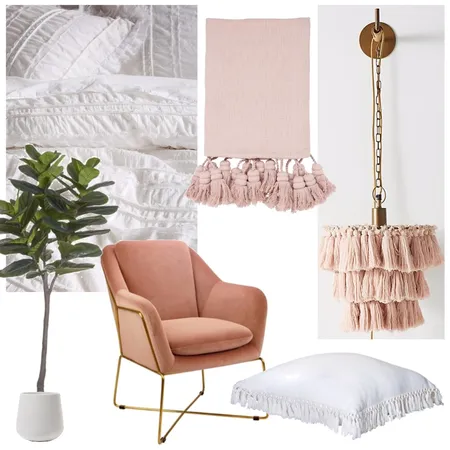 Pink + Tasselled Interior Design Mood Board by Clarice & Co - Interiors on Style Sourcebook