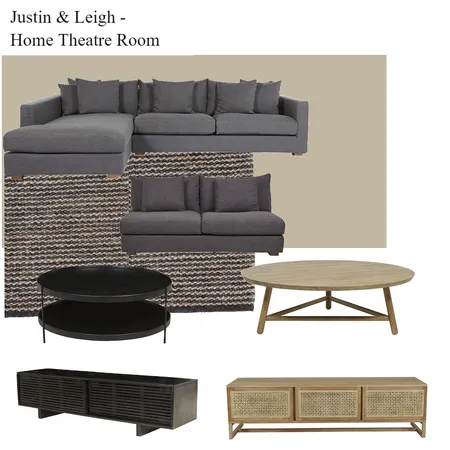 Justin &amp; Leigh Home Theatre Interior Design Mood Board by EmilyKateInteriors on Style Sourcebook