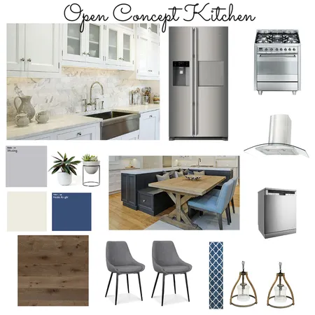 Open Concept Kitchen Interior Design Mood Board by JanaRaven on Style Sourcebook