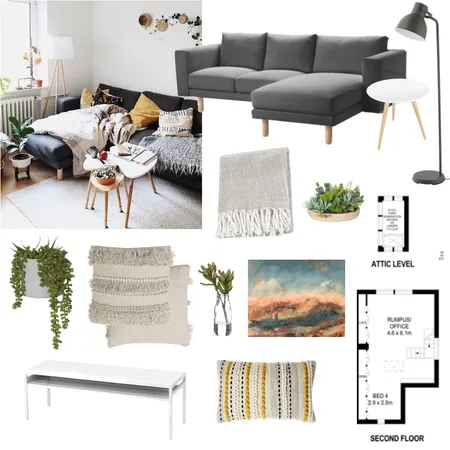 Attic Reno- Living Room Interior Design Mood Board by jemimared on Style Sourcebook
