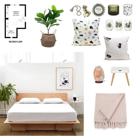 Attic Reno- Bedroom Interior Design Mood Board by jemimared on Style Sourcebook