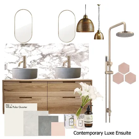 Contemporary Luxe Ensuite Interior Design Mood Board by rhirhi87 on Style Sourcebook