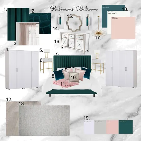 Robinsons' Bedroom Interior Design Mood Board by sepi_fd on Style Sourcebook