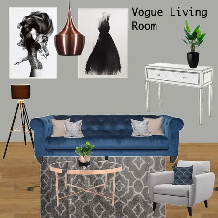 Vogue Living Room Interior Design Mood Board by Dreamfin Interiors on Style Sourcebook