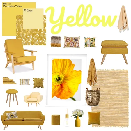 Yellow Interior Design Mood Board by SharaBusing on Style Sourcebook