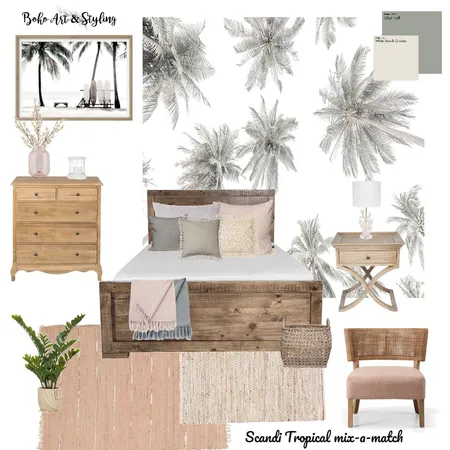 Scandi Tropical mix-a-match Interior Design Mood Board by Boho Art & Styling on Style Sourcebook