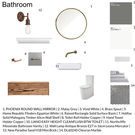 Bathroom design Interior Design Mood Board by Veronikak. on Style Sourcebook