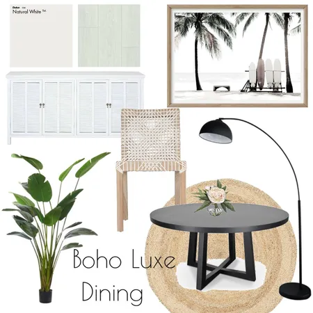 Luxe Boho Dining Room Interior Design Mood Board by Vienna Rose Interiors on Style Sourcebook