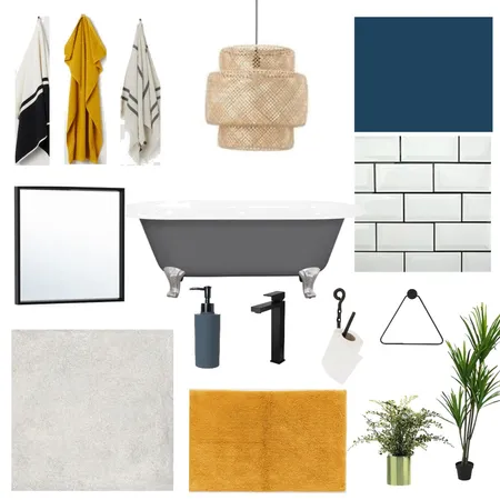 Bathroom Navy Interior Design Mood Board by RoisinMcloughlin on Style Sourcebook