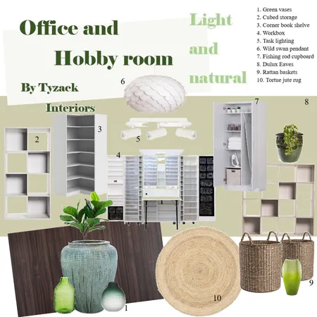 Office / hobby room Interior Design Mood Board by ElaineTyzack on Style Sourcebook
