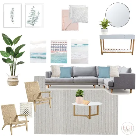 Coastal Living Room Interior Design Mood Board by Eliza Grace Interiors on Style Sourcebook