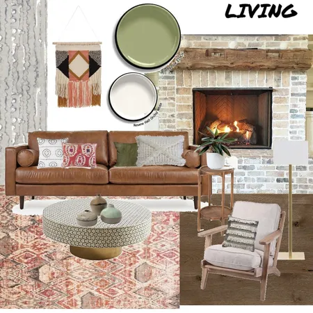 Rustic Modern Australian Living Room Interior Design Mood Board by BRAVE SPACE interiors on Style Sourcebook