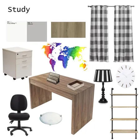 Study Interior Design Mood Board by jessicachapeton on Style Sourcebook