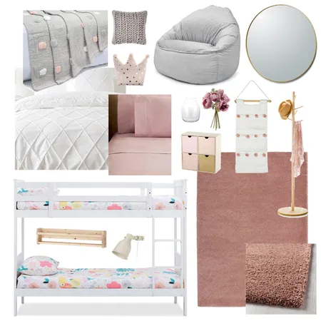 Camille Daughters Room Interior Design Mood Board by Thediydecorator on Style Sourcebook