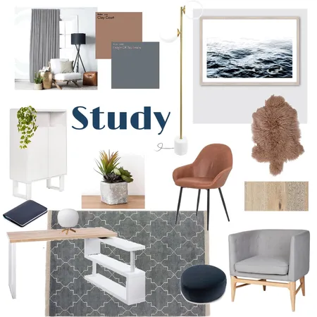 study Interior Design Mood Board by Andi on Style Sourcebook