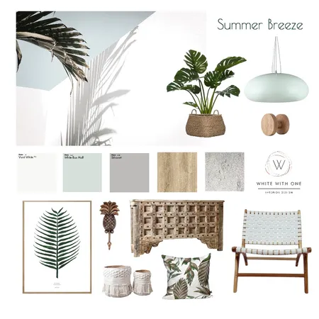 Summer Breeze Interior Design Mood Board by White With One Interior Design on Style Sourcebook