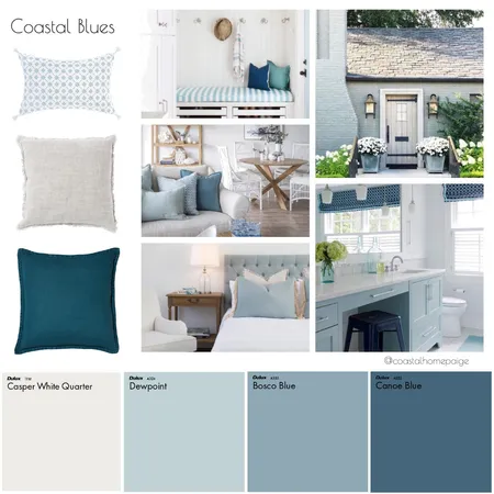 Coastal Blues Interior Design Mood Board by CoastalHomePaige on Style Sourcebook