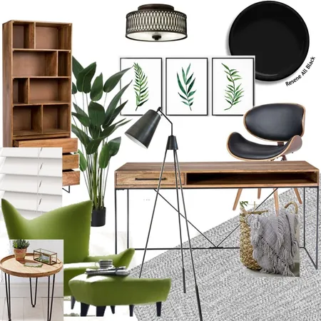 contemporary study Interior Design Mood Board by jessicavandermerwe on Style Sourcebook