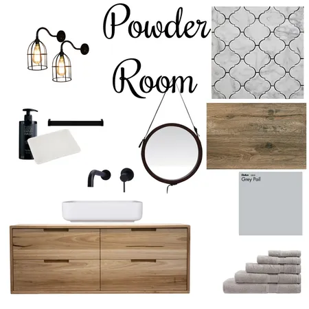 Module 9- Powder Room Interior Design Mood Board by briannagustave7 on Style Sourcebook