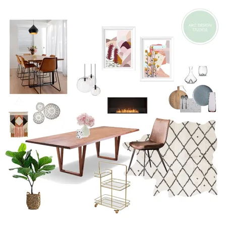 Cosy Neutrals | Dining Interior Design Mood Board by Arc Designs on Style Sourcebook