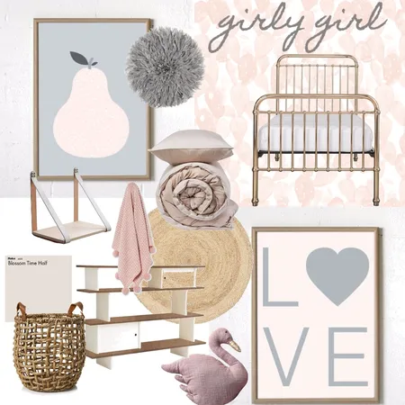 Girly Girl Interior Design Mood Board by ClaireT on Style Sourcebook