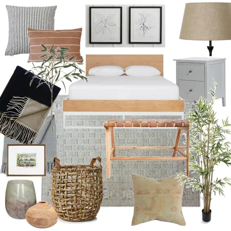 coastal bedroom Interior Design Mood Board by leighnav on Style Sourcebook