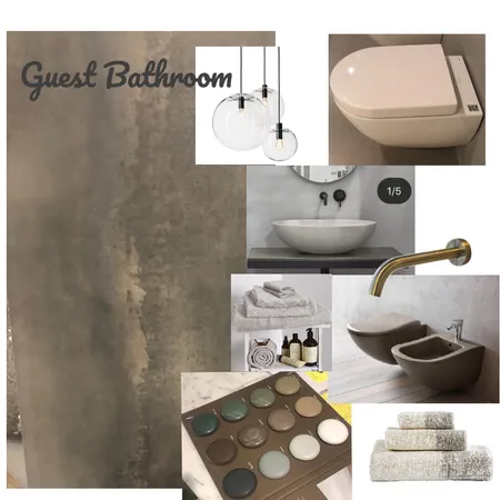 Guest Bathroom O1 Interior Design Mood Board by najlaoz on Style Sourcebook