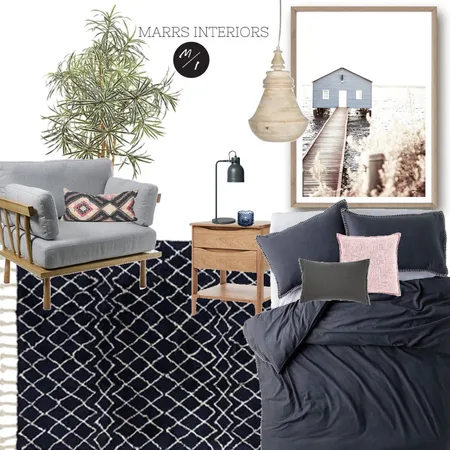 Coastal eclectic girls bedroom Interior Design Mood Board by marrsinteriors on Style Sourcebook