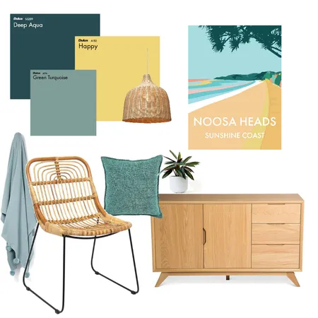 Noosa Heads Tropical Interior Design Mood Board by Seascape Prints on Style Sourcebook