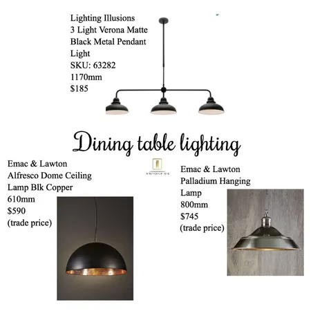 Dining table lighting Interior Design Mood Board by jvissaritis on Style Sourcebook