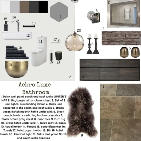 Achro luxe toilet Interior Design Mood Board by amyghadieh on Style Sourcebook