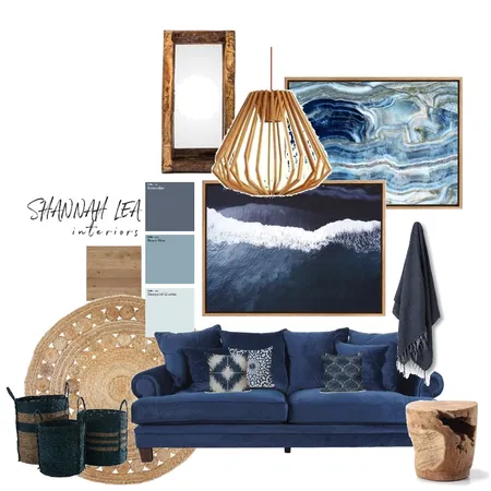 Blue Lounge Interior Design Mood Board by Shannah Lea Interiors on Style Sourcebook