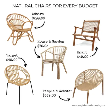 Natural Chairs Interior Design Mood Board by braydee on Style Sourcebook