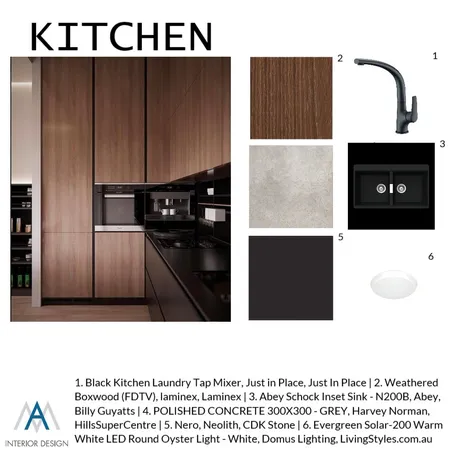 De Silva - Kitchen- Option 1 Interior Design Mood Board by AM Interior Design on Style Sourcebook