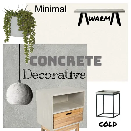 Concrete moodboard Interior Design Mood Board by benjaminski on Style Sourcebook