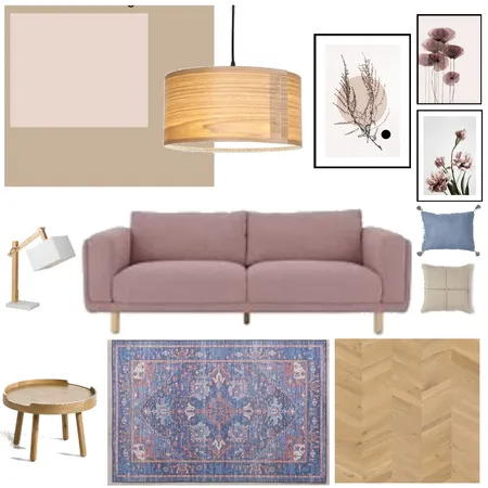 Pink Sofa Interior Design Mood Board by RoisinMcloughlin on Style Sourcebook