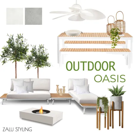OUTDOOR OASIS Interior Design Mood Board by BecStanley on Style Sourcebook