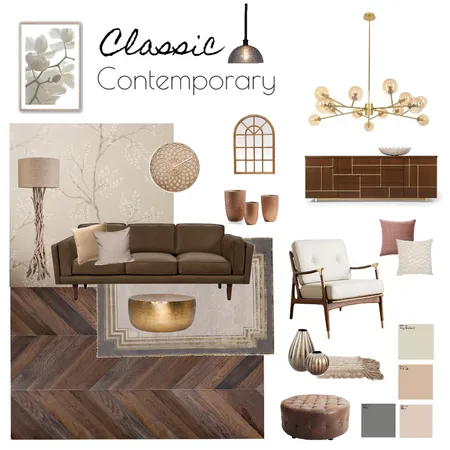 Classic Contemporary Interior Design Mood Board by Dilini on Style Sourcebook