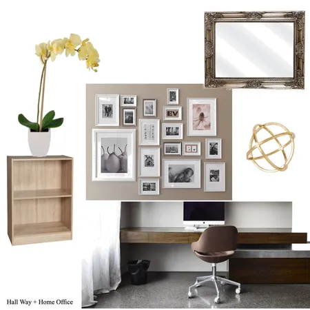 Home Office + Hallway Interior Design Mood Board by Paballo on Style Sourcebook