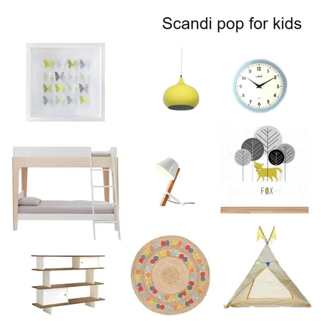 Scandi pop for kids Interior Design Mood Board by VickyFitzpatrick on Style Sourcebook