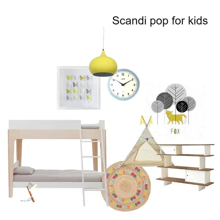 Scandi pop for kids room view_A Interior Design Mood Board by VickyFitzpatrick on Style Sourcebook