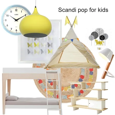 Scandi pop for kids Interior Design Mood Board by VickyFitzpatrick on Style Sourcebook