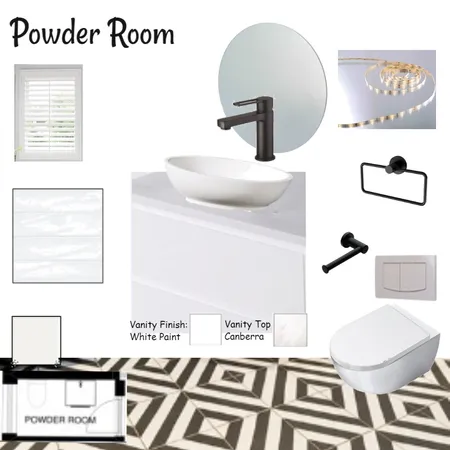 Powder Room Interior Design Mood Board by tarjana_p on Style Sourcebook