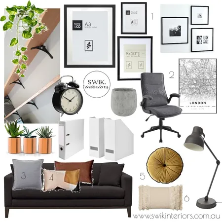 BROEKX Home Office Sampleboard Interior Design Mood Board by Libby Edwards Interiors on Style Sourcebook