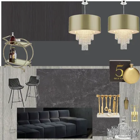 Gold Themed Bar Interior Design Mood Board by jovanka.hawkins on Style Sourcebook