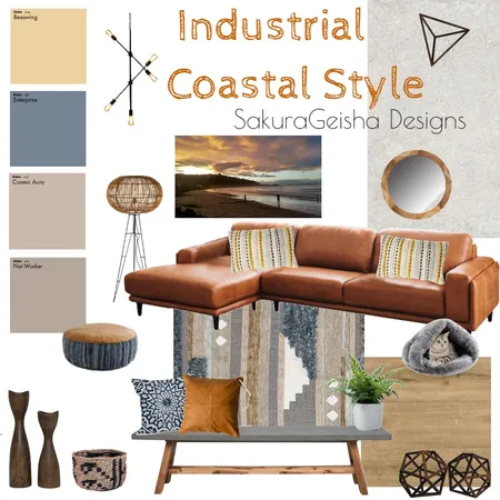 Industrial Coastal Vibes Interior Design Mood Board by G3ishadesign on Style Sourcebook