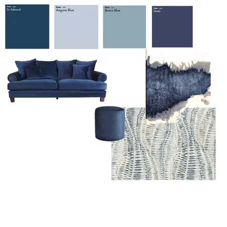 Monochromatic - Blue Interior Design Mood Board by feigej on Style Sourcebook