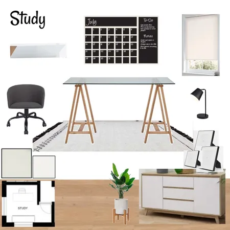 Study Interior Design Mood Board by tarjana_p on Style Sourcebook