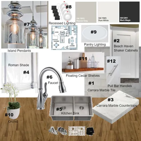 Kitchen M9 Interior Design Mood Board by JNorheim on Style Sourcebook